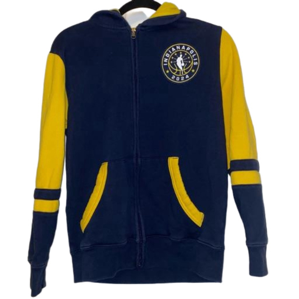 Boys NBA Indianapolis Pacers Blue and Yellow Hoodie Youth Large